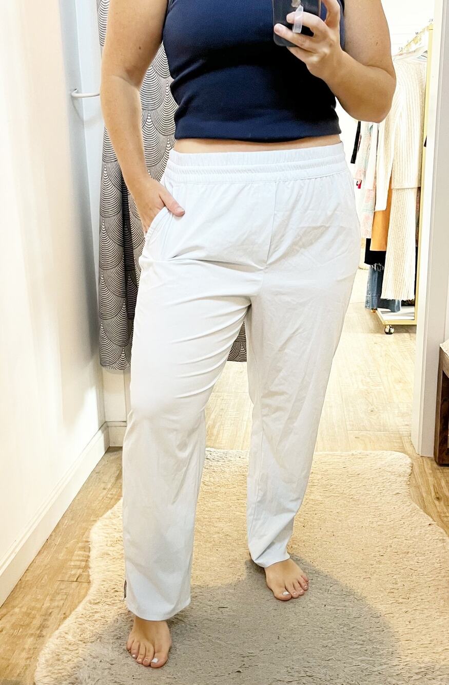 Vineyard Vines Soft Stretch Woven Pull On Tapered Ankle Pants Ice Water Blue XL
